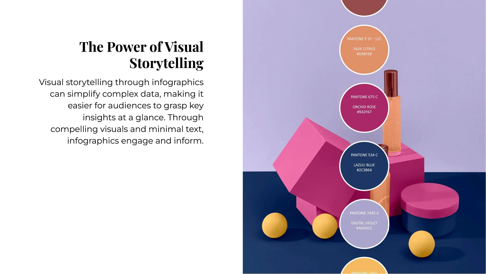 The Power of Visual
Storytelling
The Power of Visual
Storytelling
Visual storytelling through infographics
can simplify complex data, making it
easier for audiences to grasp key
insights at a glance. Through
compelling visuals and minimal text,
infographics engage and inform.
Visual storytelling through infographics
can simplify complex data, making it
easier for audiences to grasp key
insights at a glance. Through
compelling visuals and minimal text,
infographics engage and inform.
 