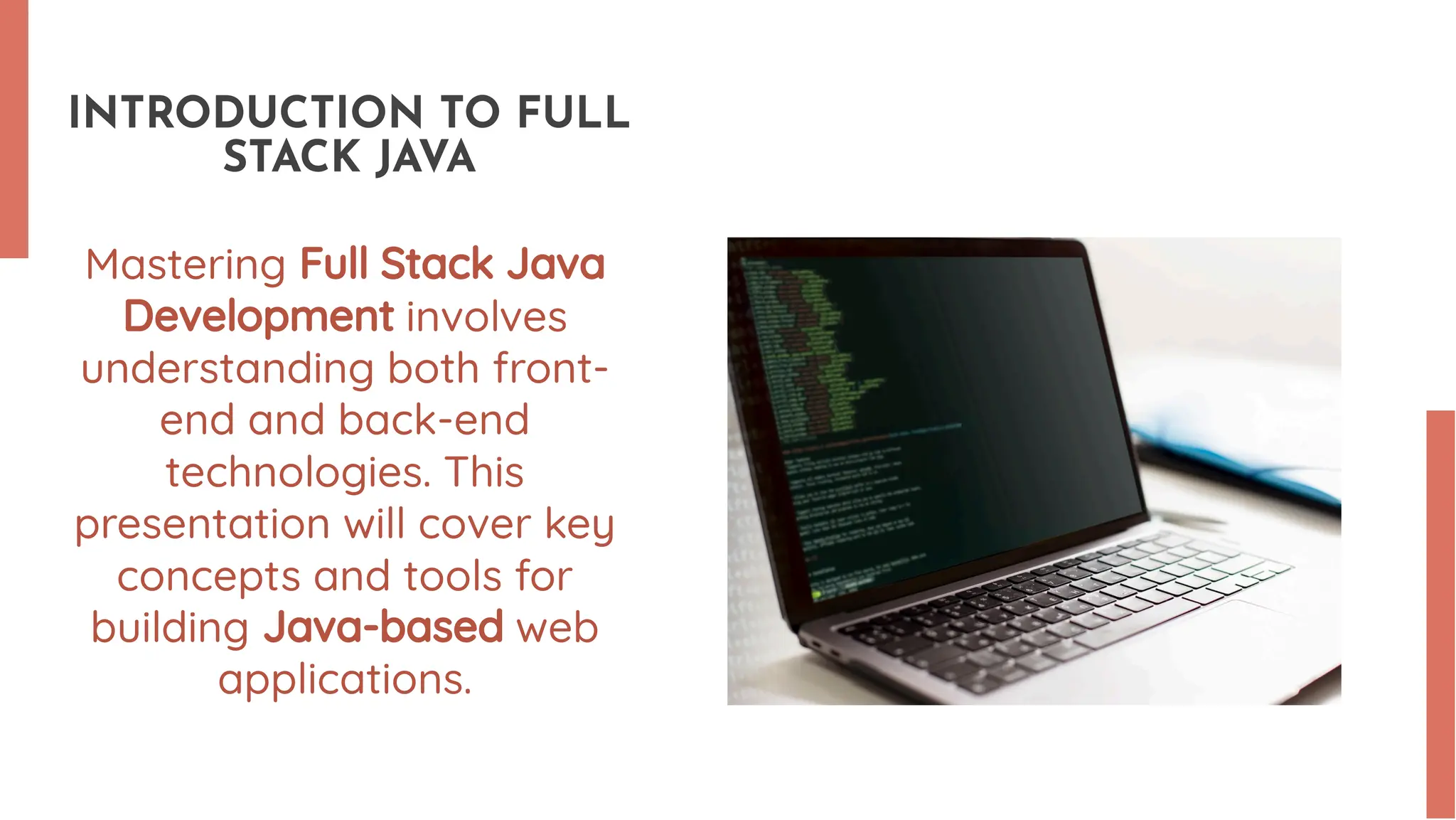 Mastering Full-Stack Java Development: From Frontend to Backend | PPT