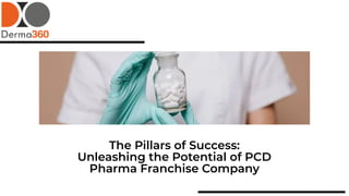 The Pillars of Success:
Unleashing the Potential of PCD
Pharma Franchise Company
 