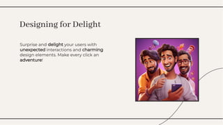 Fun Basic UIUX Design for students at school | PPT image.