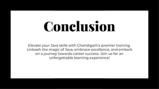 Java training in Chandigarh | PPT