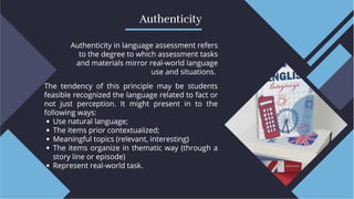 Authentic Language Examples Principles of Language Assessment | PDF