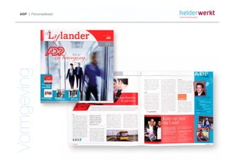 ADP | Personeelsblad



Vormgeving
 