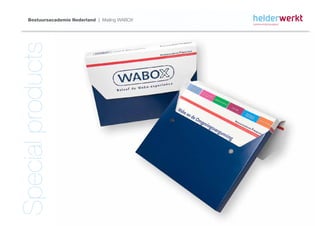 Bestuursacademie Nederland | Mailing WABOX



Special products
 
