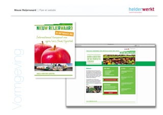 Nieuw Reijerwaard | Flyer en website



Vormgeving
 