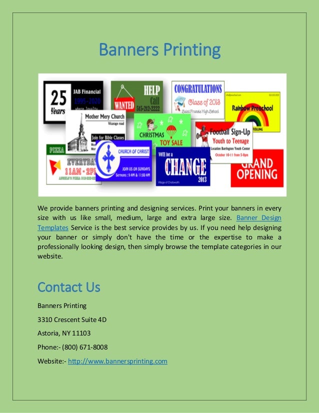 Online Banner Design Templates Available