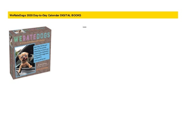 we rate dogs day to day calendar