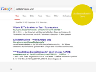 19 
Suchmaschinen- 
Love 
 