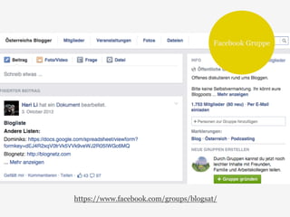 Facebook Gruppe 
https://www.facebook.com/groups/blogsat/ 
 