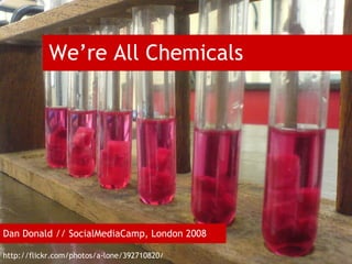 We’re All Chemicals




Dan Donald // SocialMediaCamp, London 2008

http://flickr.com/photos/a-lone/392710820/
 