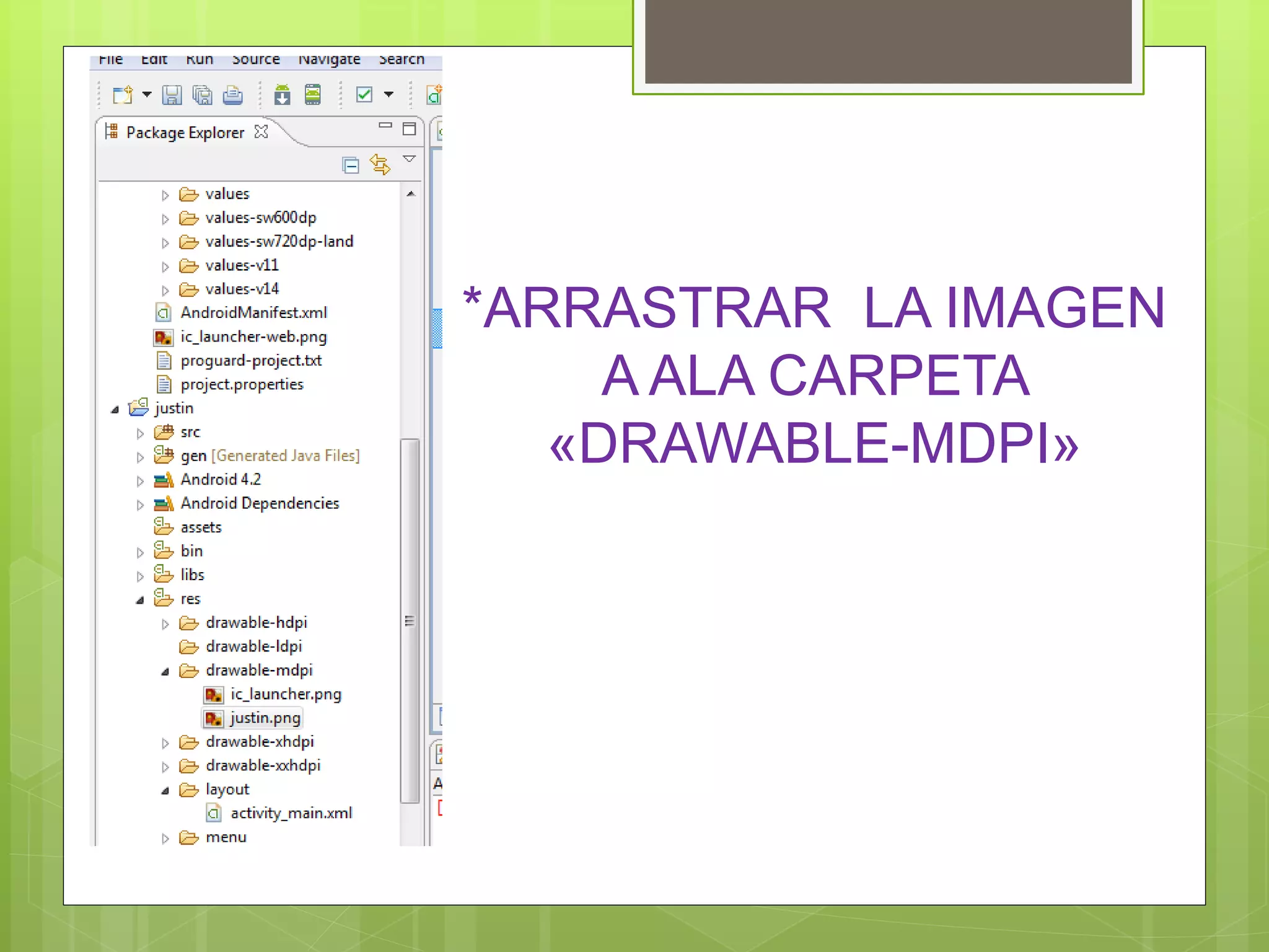 *ARRASTRAR LA IMAGEN
A ALA CARPETA
«DRAWABLE-MDPI»