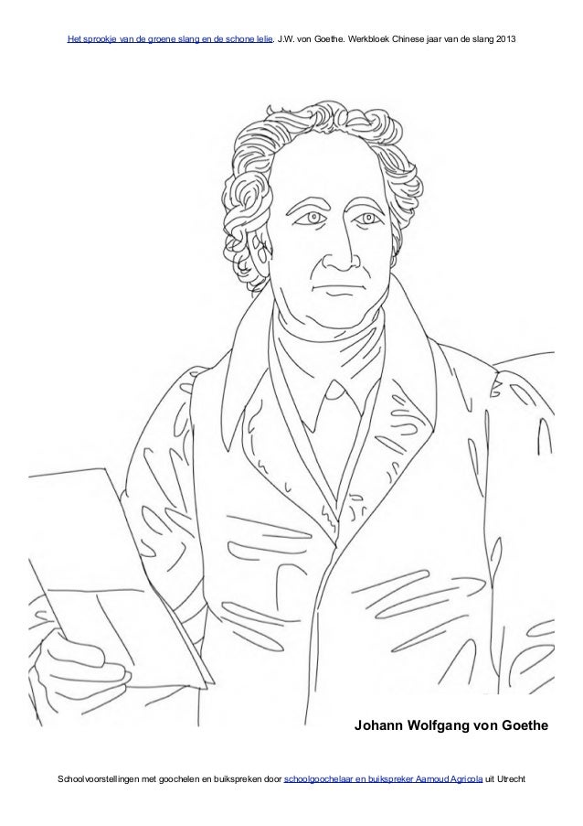 Werkboek Sprookje Van De Groene Slang En De Schone Lelie Van Goethe S
