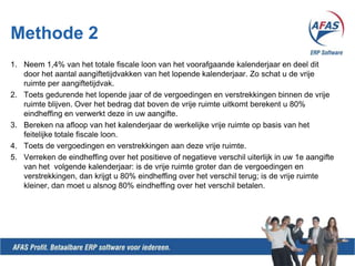 Piek spreiding. (veranderingen in uw personeelsbestand, uitbetaling VT)