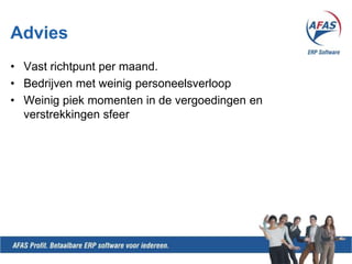 Met name voor organisaties met sterk wisselend personeelsbestand (uitzendwerk, horeca)WerkingJe kijktnaar het totaalfiscaal loon van 2010.Je berekentdaar 1,4% over. Dat is je richtpuntvoor 2011.Wanneer je cumulatiefgeziendaar over heengaatreken je gelijk 80% eindheffing over het verschil.In de laatsteperiodereken je de 1,4% over het totalefiscaal loon van 2011
