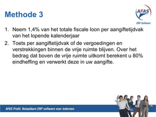 AdviesVast richtpunt per maand.Bedrijven met weinigpersoneelsverloopWeinigpiekmomenten in de vergoedingen en verstrekkingensfeer