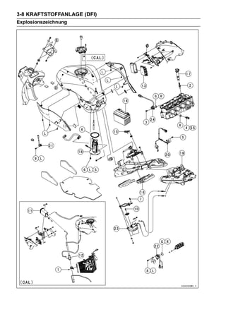 3-8 KRAFTSTOFFANLAGE (DFI)
Explosionszeichnung
 