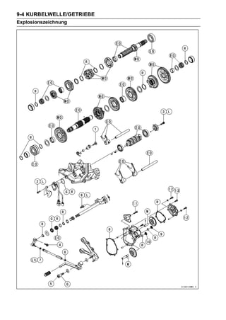 9-4 KURBELWELLE/GETRIEBE
Explosionszeichnung
 