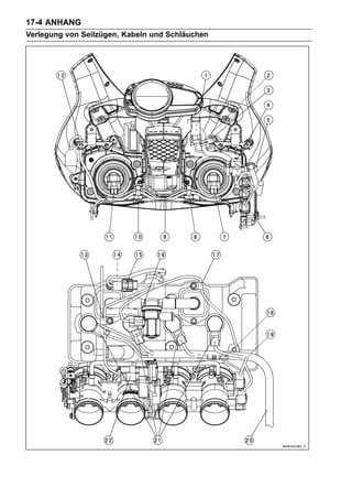 17-4 ANHANG
Verlegung von Seilzügen, Kabeln und Schläuchen
 