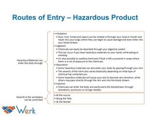 Routes of Entry – Hazardous Product
 