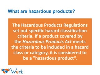 What are hazardous products?
 