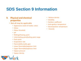 SDS Section 9 Information
 