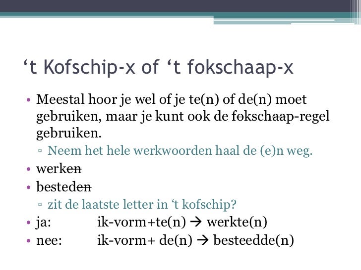 Flirten verleden tijd