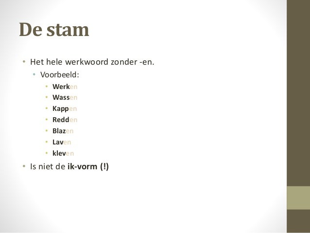 Werkwoordspelling
