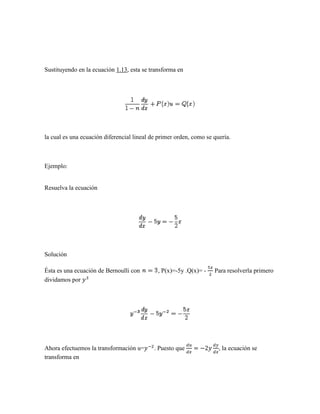 E.D.E,E.D BERNOLLI ,E.D. LINEALES, 