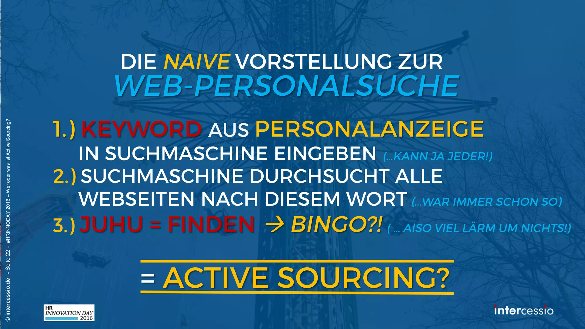 
©intercessio.de-Seite22-#HRINNODAY2016–WeroderwasistActiveSourcing?
 