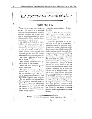 194 De Las cuitas del joven Werther al romanticismo colombiano en el siglo XIX
 