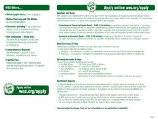 Wes application | PPT