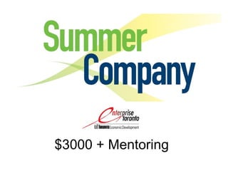$3000 + Mentoring 