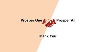 Thank You!Thank You!
Prosper OneProsper One Prosper AllProsper All
 