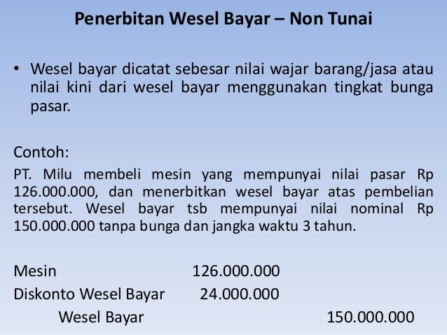 Contoh Soal Wesel Bayar Tanpa Bunga Tips Belajar Cara Pintar