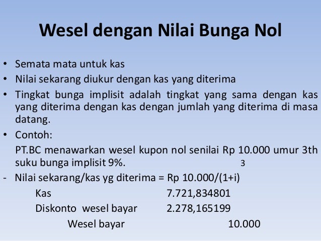 Wesel bayar jangka panjang