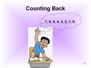 Counting Back 7, 6, 5, 4, 3, 2, 1, 0 