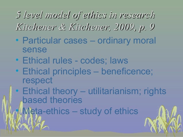 Kitchener S Moral Principles Kitchener S Moral Principles