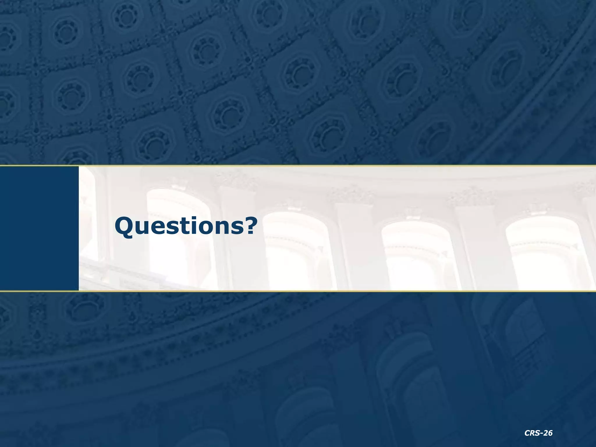 Questions?

CRS-26

 