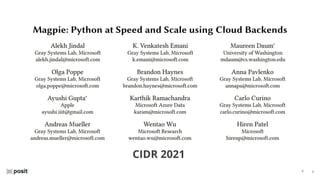 ⌵
⌵
CIDR 2021
 