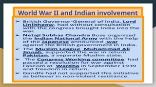 World War II and Indian involvement
 