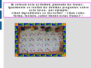 Descubriendo y pintando las frutas