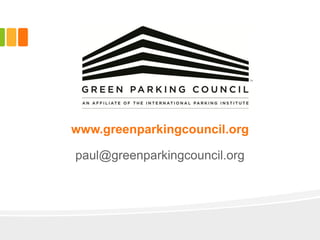 Green Garage Certification as Operating System - Paul Wessel, Green Parking Council - APA 2014