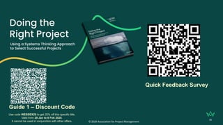 35
© 2026 Association for Project Management
Quick Feedback Survey
Guide 1 – Discount Code
Use code WESSEX20 to get 20% off this specific title,
Valid from 29 Jan to 6 Feb 2026.
It cannot be used in conjunction with other offers.
 