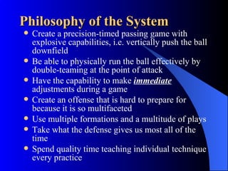 Multiple Offense West Coast Offense 42680 5408 | PPT