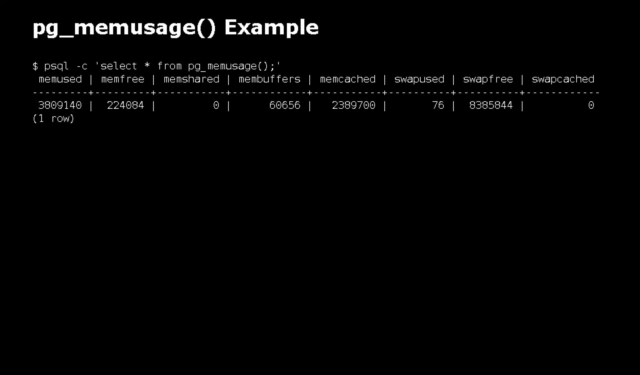 pg_top is 'top' for PostgreSQL: pg_top + pg_proctab