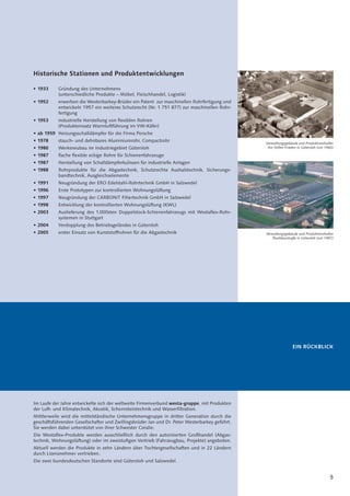 5
Verwaltungsgebäude und Produktionshallen
Am Stillen Frieden in Gütersloh (um 1960)
Verwaltungsgebäude und Produktionshal...