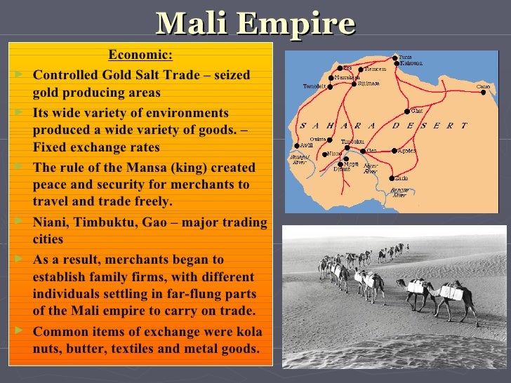 Trading system of mali