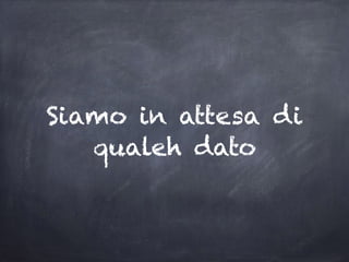 …in attesa di dati
 