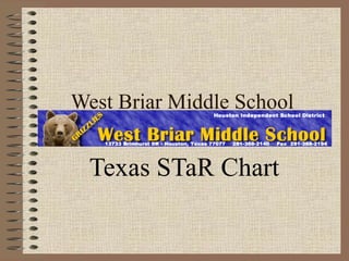 West Briar Middle School Texas STaR Chart 