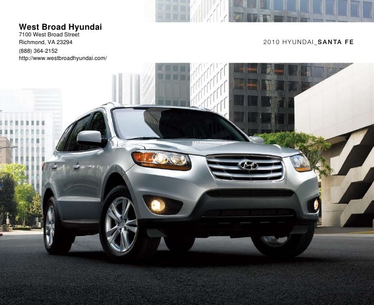 Hyundai Richmond Va 2010 hyundai santa fe brochure west broad hyundai richmond va Hyundai Richmond Va 2010 hyundai santa fe brochure west broad hyundai richmond va